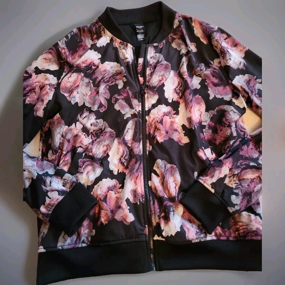 Victoria's Secret Floral Sport Bomber Jacket - Picture 10 of 10